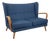 Bambino Sofa in Navy Blue by Howard Keith for HK Furniture, 1950s For Sale