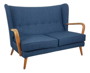 Bambino Sofa in Navy Blue by Howard Keith for HK Furniture, 1950s