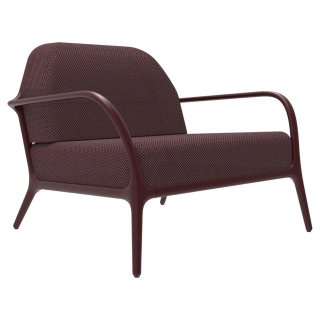 Xaloc Burgundy Armchair by Mowee For Sale
