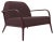 Xaloc Burgundy Armchair by Mowee For Sale
