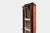Brown Vintage French Louis XV Style Corner Display Cabinet with Arched Glass, 1950s For Sale - Image 8 of 15