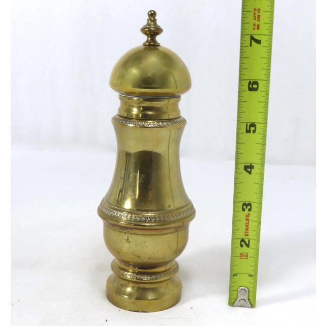 1920s Antique Solid Brass Pepper Mill Grinder Chairish