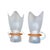 2000 - 2009 Vintage Table Lamps in Frosted Glass by Villeroy and Boch, 1990s, Set of 2 For Sale - Image 5 of 7