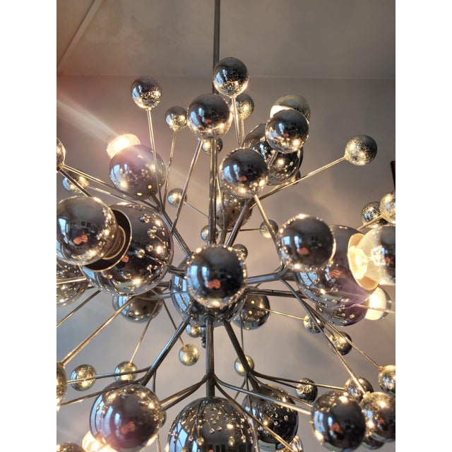 Vintage Space Age Twelve-Light Pendant Lamp, 1960s For Sale - Image 12 of 13