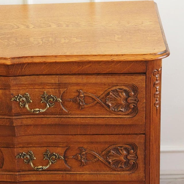 Antique French Chest of Drawers in Oak, 1880s For Sale - Image 5 of 17