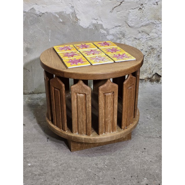 1960s Coffee Table with Storage Compartment attributed to Guillerme and Chambron, 1960 For Sale - Image 5 of 16
