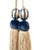 2020s Petite Beaded Key Tassels in Blue and White - A Pair For Sale - Image 5 of 15