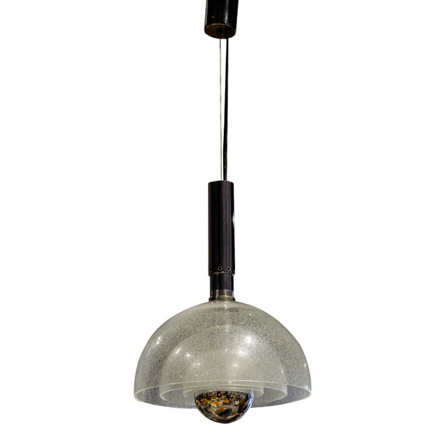 Vintage Italian Glass Pendant from Mazzega, 1970s For Sale