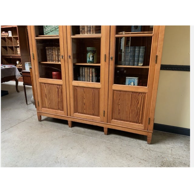 Large Art Nouveau Bookcase, 1910 For Sale - Image 9 of 10