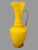 Vintage 12.25" Yellow Art Glass Ewer Pitcher With Twisted Clear Glass Handle For Sale - Image 6 of 7