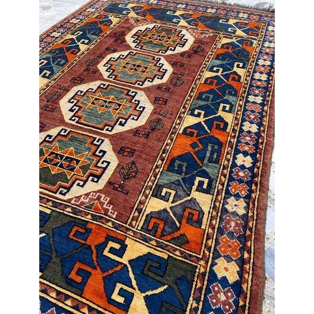 Antique Caucasian Lori Pambak Kazak Hand-Knotted Wool Rug - 4'10" X 7'5" For Sale - Image 4 of 10