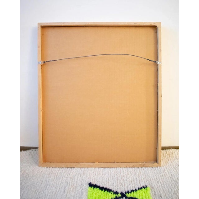 1990 Lawrence "Larry" Volk Signed Abstract Figurative Mixed-Media Painting , Framed For Sale - Image 11 of 12