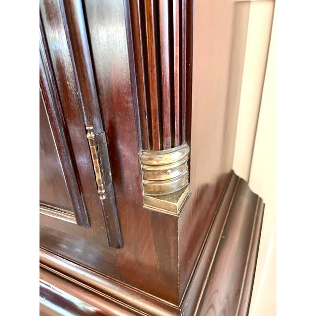 Antique Victorian Mahogany Eight Bell Musical Grandfather Clock by Winsor Bishop Norwich, 1880 For Sale - Image 11 of 17