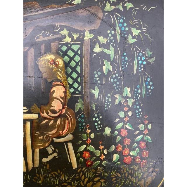 Antique Tole Painted Tray For Sale - Image 4 of 10
