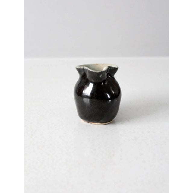 Contemporary Vintage Studio Pottery Creamer Pitcher For Sale - Image 3 of 10