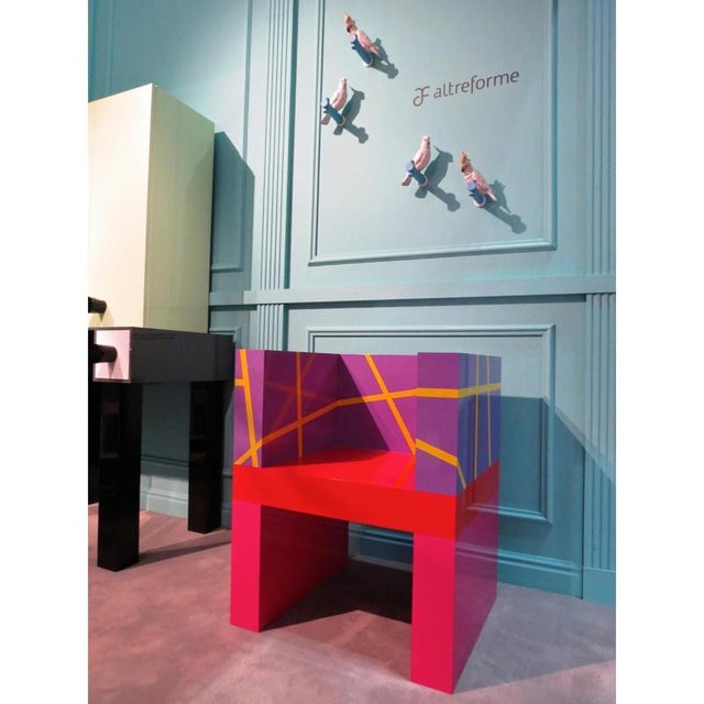 Contemporary Festa Mobile Sonia Seat in Powder-Coated Aluminum by Altreforme For Sale - Image 3 of 7