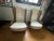 Cream Caned Wingback Velvet Chairs Pair by LeWittes For Sale - Image 8 of 16