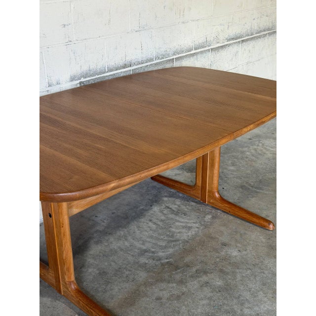 In Style of Skovby Extendable Dining Table With 1 Leaf Danish Mid-Century Modern 1960s For Sale - Image 9 of 11