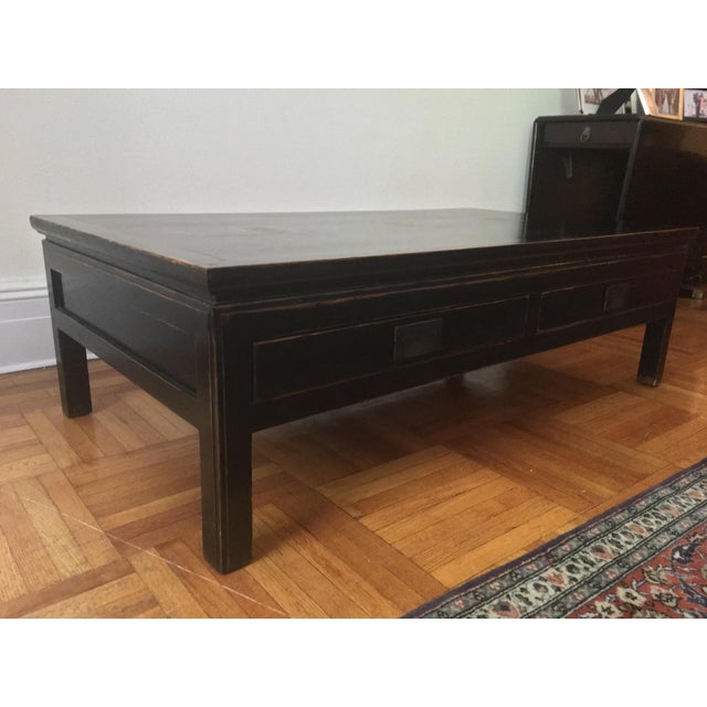 Black Asian Style Coffee Table Chairish