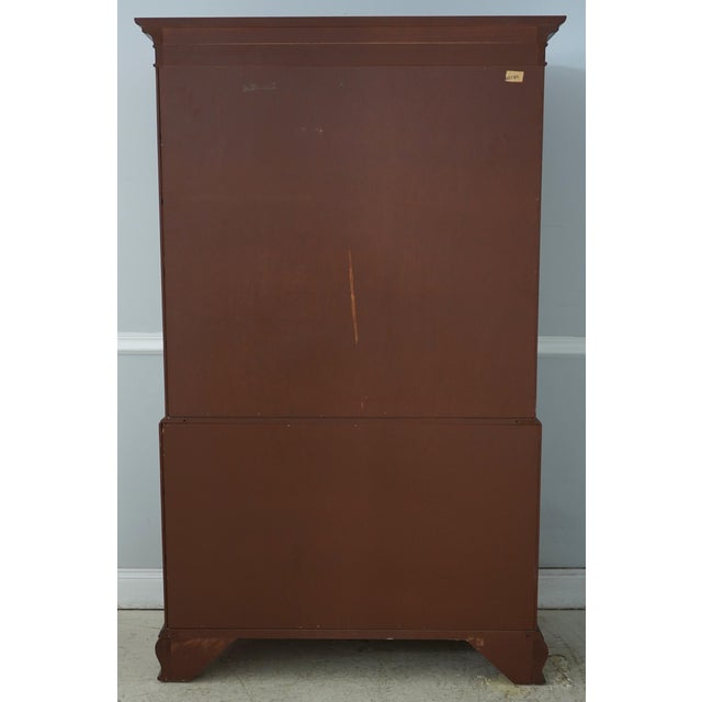 Baker Mahogany Inlaid Bow Front High Chest For Sale - Image 15 of 16