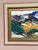 Original Swedish Oil on Cardboard – “Abstract Mountain Motif” by Svendolf Carlsson – Signed – Vintage & Framed – 70 × 45...