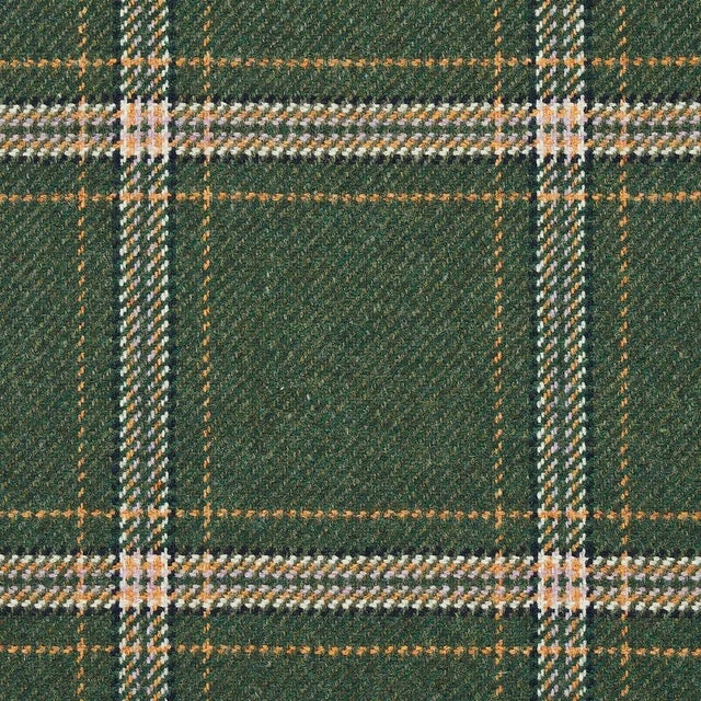 Traditional Schumacher Blackburn Merino Plaid in Green For Sale - Image 3 of 4