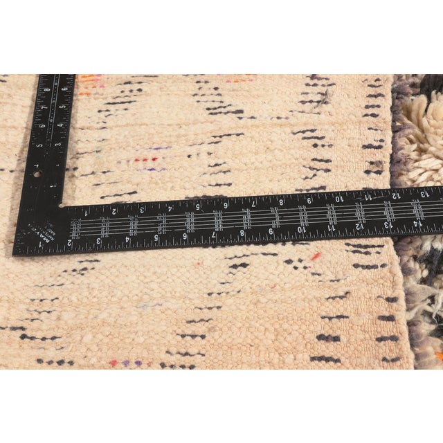 Textile Vintage Azilal Moroccan Rug, 05'05 X 12'06 For Sale - Image 7 of 10