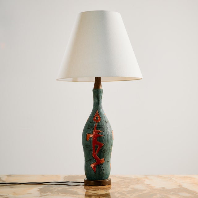 Ceramic Table Lamp by Jiří Georges & Paul Pannier, 1970s For Sale - Image 13 of 13