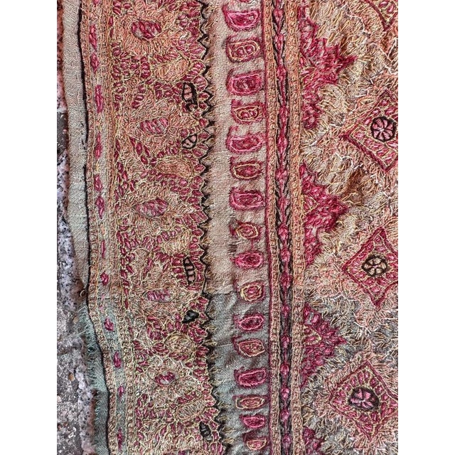 19th Century Vintage Termeh Embroidery, 1890s For Sale - Image 5 of 17