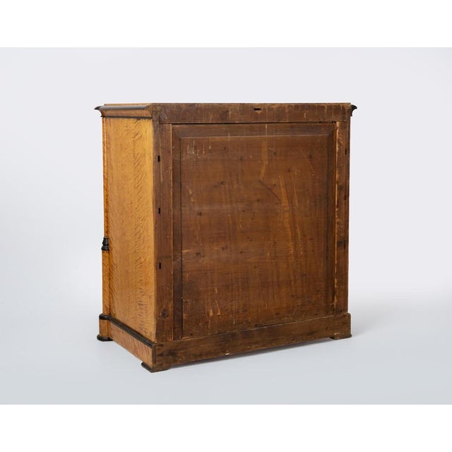Biedermeier Chest of Drawers with Maple and Ebonized Accents, Austria For Sale - Image 3 of 9