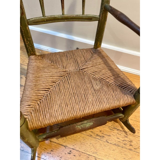 Antique Amish Children's Rocking Chair For Sale - Image 9 of 10