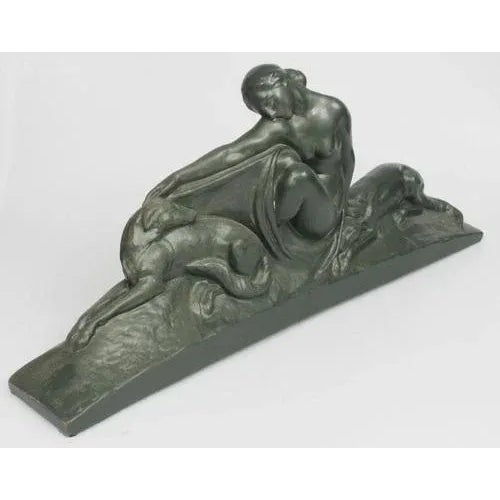 Signature - A.Gumarelli? Ceramics, with defects - edges, crack. 34x76x12 cm.