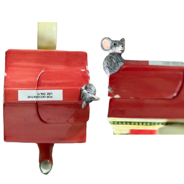 1990s Vintage "Storybook Hickory Dickory Dock" 1996 Dept 56 Decorative Teapot For Sale - Image 5 of 6