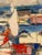 Abstract Harbour Motif, 1950s, Oil on Canvas, Framed For Sale - Image 8 of 16