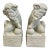 Vintage Glazed Porcelain Chinese Foo Dogs, Pair For Sale
