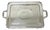 Vintage English Victorian Large Silver Plated Twin Handle Serving Platter Tray For Sale