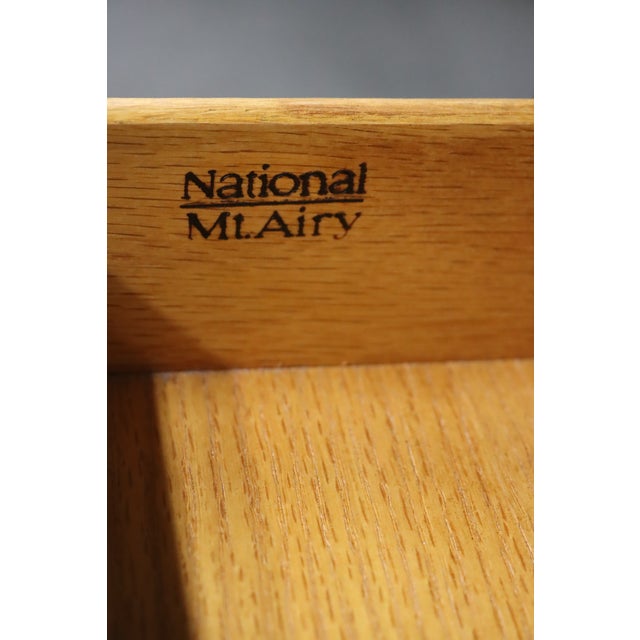 National Mt. Airy Louis Philippe Style Cherry Double Dresser For Sale - Image 10 of 10
