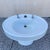 Antique Victorian White Cast Iron Porcelain Enamel Pedestal Bathroom Sink For Sale - Image 4 of 12