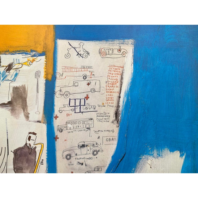 Jean Michel Basquiat Vintage 1997 Pop Art Offset Lithograph Print " Worthy Constituents " 1986 For Sale - Image 12 of 14