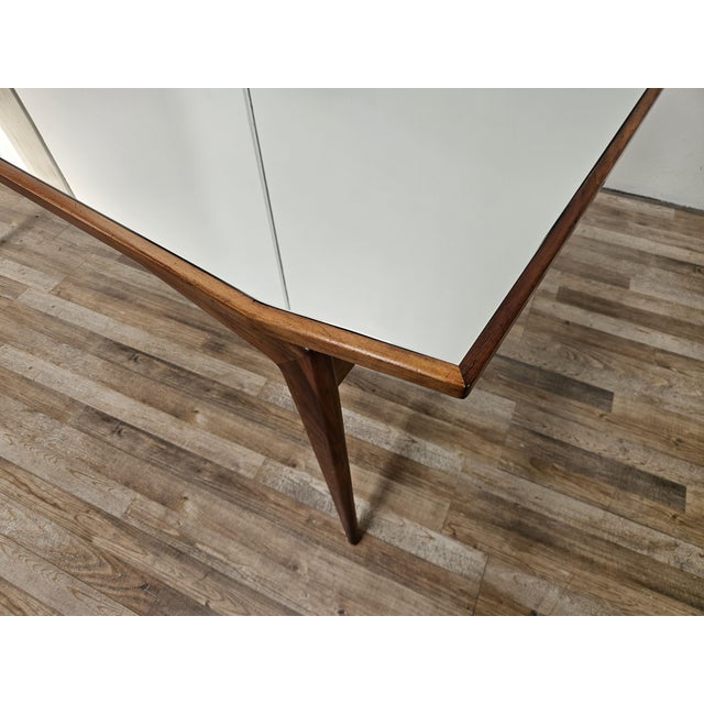 Dining Table with Mirrored Top, 1950s For Sale - Image 6 of 16
