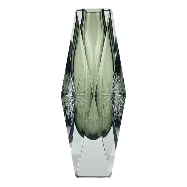 Sommerso Murano Glass Vase by Pagnin & Bon, Italy, 1960s For Sale