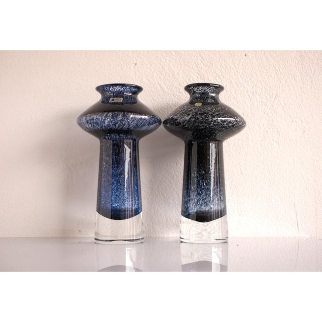 Mid-Century Modern Glass Vases Known as Oxid by Bo Borgström for Åseda, Set of 2 For Sale - Image 18 of 18