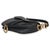 Black Black Grained Calfskin Medium Saddle Bag For Sale - Image 8 of 9