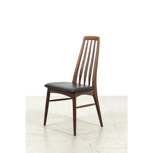 Set of 6 mid century modern ‘eva’ dining room chairs from the 60s designed by danish designer niels kofoed. The chairs are...