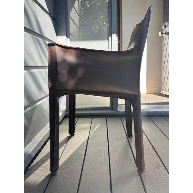 Mario Bellini Cab Arm Chair (2) 1990s. For Sale - Image 9 of 17