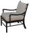NOIR Kevin Chair in Hand Rubbed Black with Rattan Seat For Sale In Los Angeles - Image 6 of 8
