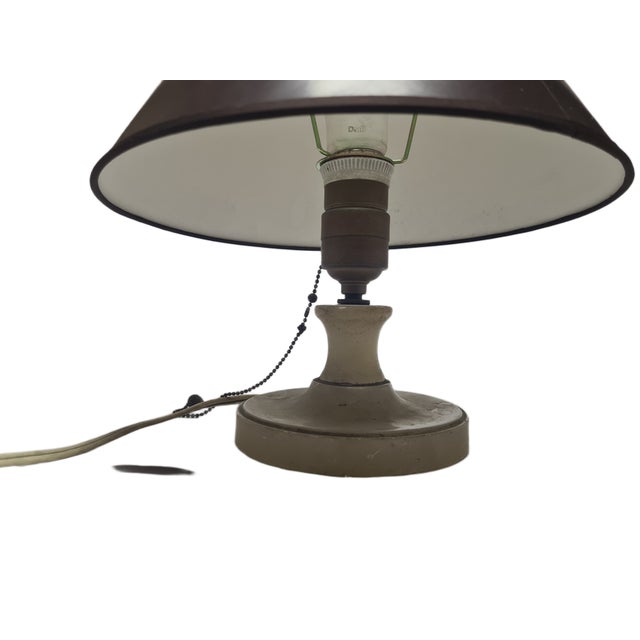 Purple Art Deco Alabaster Bedside Lamp, Belgium, 1950s For Sale - Image 8 of 11