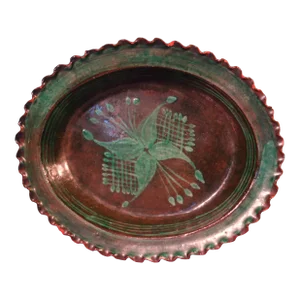 Pantamban Oval Dish, Vintage Mexican Pottery