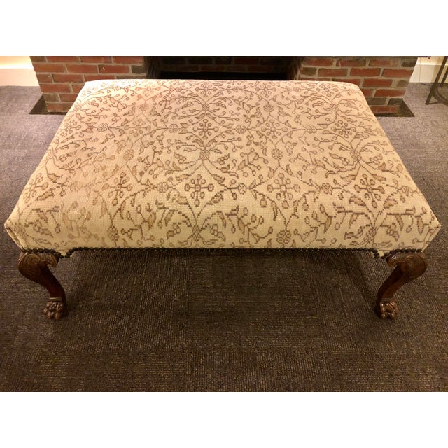 Upholstered Rug on Ottoman Chairish