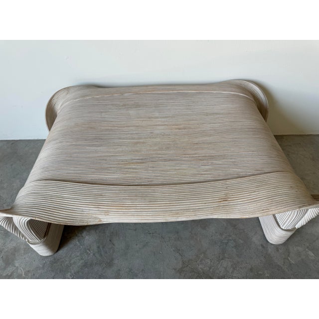 Mid-Century Modern 1980's Betty Cobonpue Split Reed " Sculptura" Coffee Table For Sale - Image 3 of 12